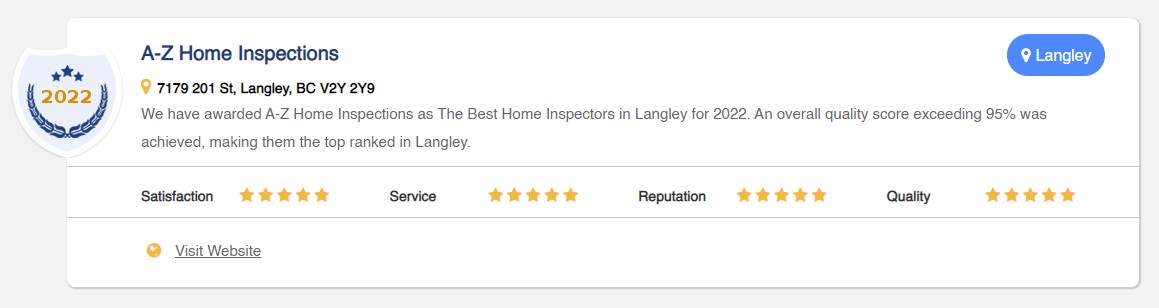 best home inspectors BC